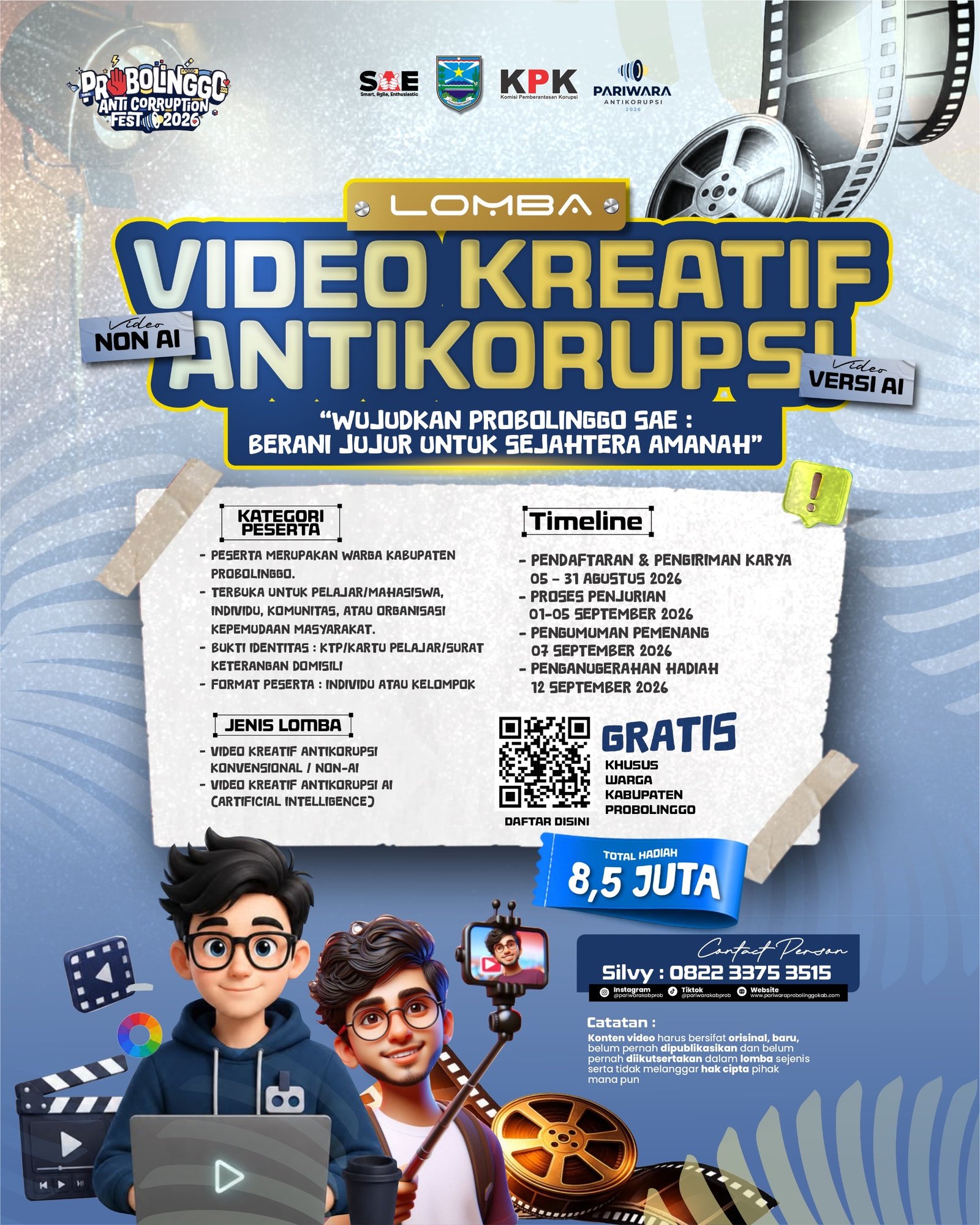 Lomba Video Kreatif Antikorupsi